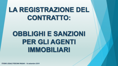 registrazione del contratto di locazione